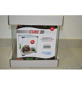 Cuve BETTA Cube 20 + couvercle - 25x25x30cm AQUAVIE