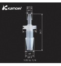 Kamoer tube connector 1/8'-1/4' 3,2 mm vers 6,3 mm
